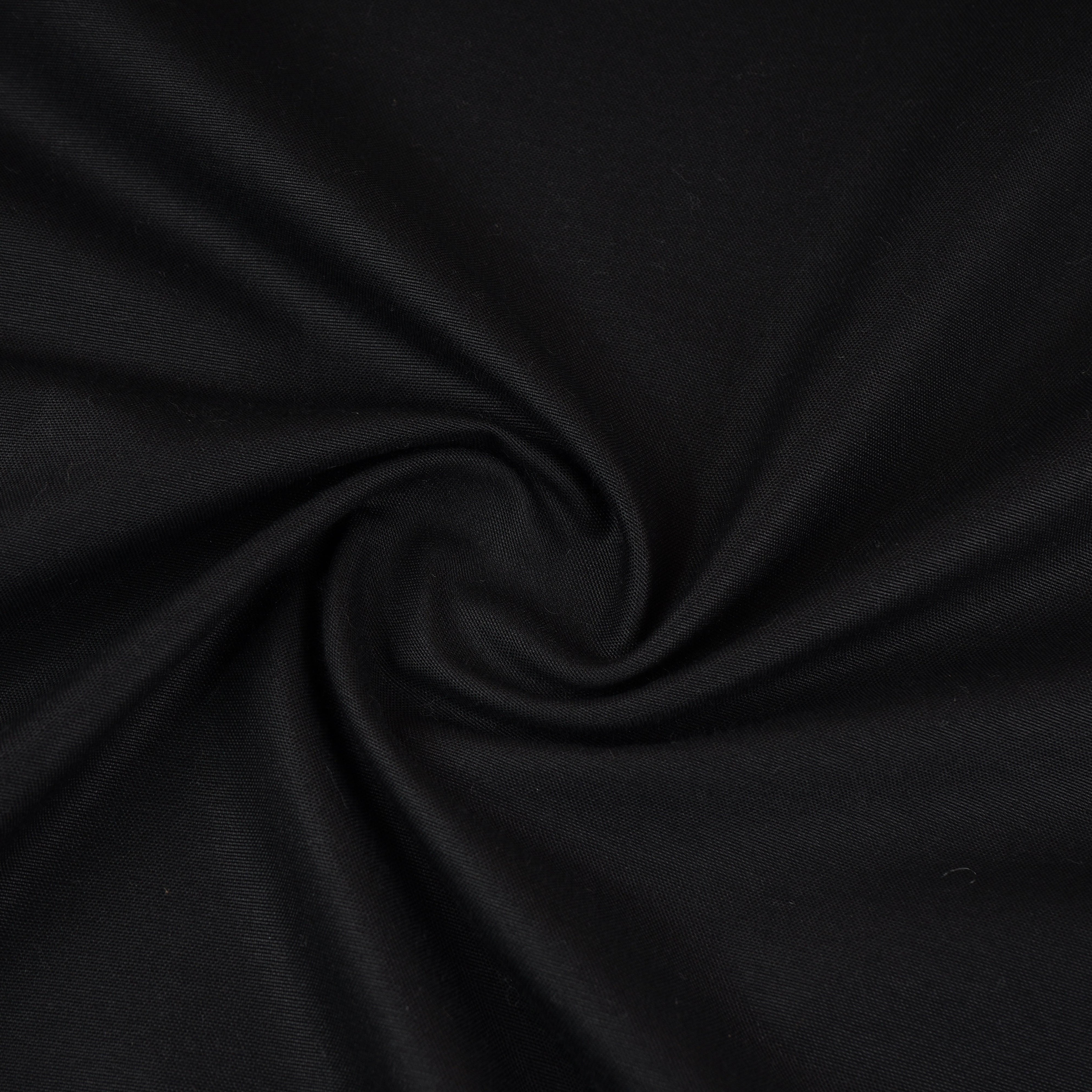 Black Solid Oxford Cotton Fabric MFM-30173 - TradeUNO