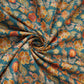 Blue Shimmer floral print 60s Cotton Fabric PI-31880
