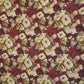 Maroon Shimmer floral print 60s Cotton Fabric PI-31886