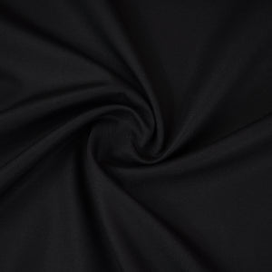 Black Solid Micro Cotton Fabric MFM-30148 - TradeUNO