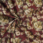 Maroon Shimmer floral print 60s Cotton Fabric PI-31886