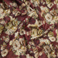 Maroon Shimmer floral print 60s Cotton Fabric PI-31886
