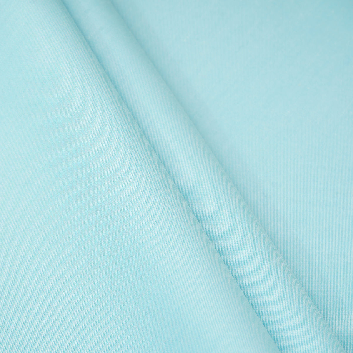 Aqua Blue Solid Oxford Cotton Fabric MFM-30152 - TradeUNO