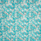 Sky Blue Shimmer floral print 60s Cotton Fabric PI-31884