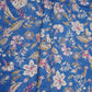 Royal Blue Shimmer floral print 60s Cotton Fabric PI-31888