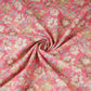 Pink Shimmer floral print 60s Cotton Fabric PI-31883