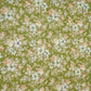 Green Shimmer floral print 60s Cotton Fabric PI-31881