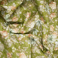 Green Shimmer floral print 60s Cotton Fabric PI-31881
