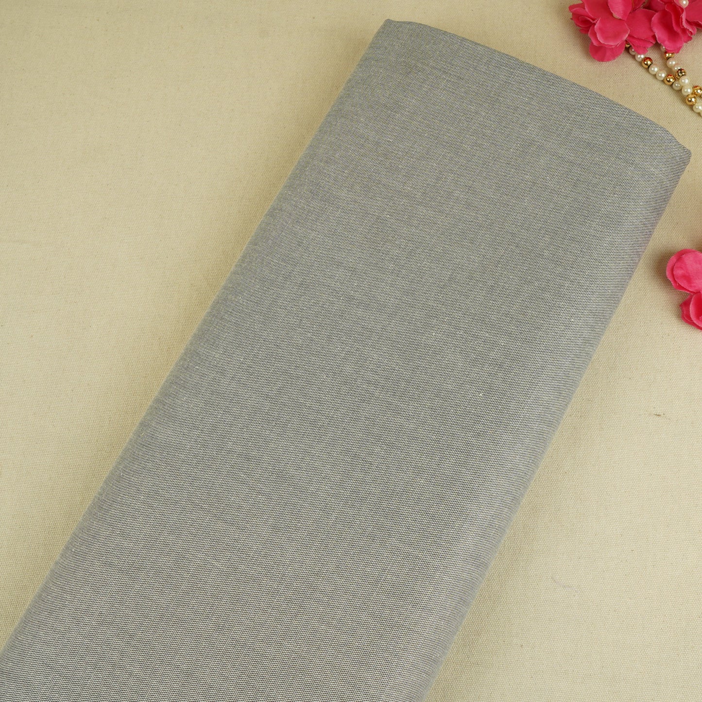 Dark Grey Solid Oxford Cotton Fabric MFM-30143