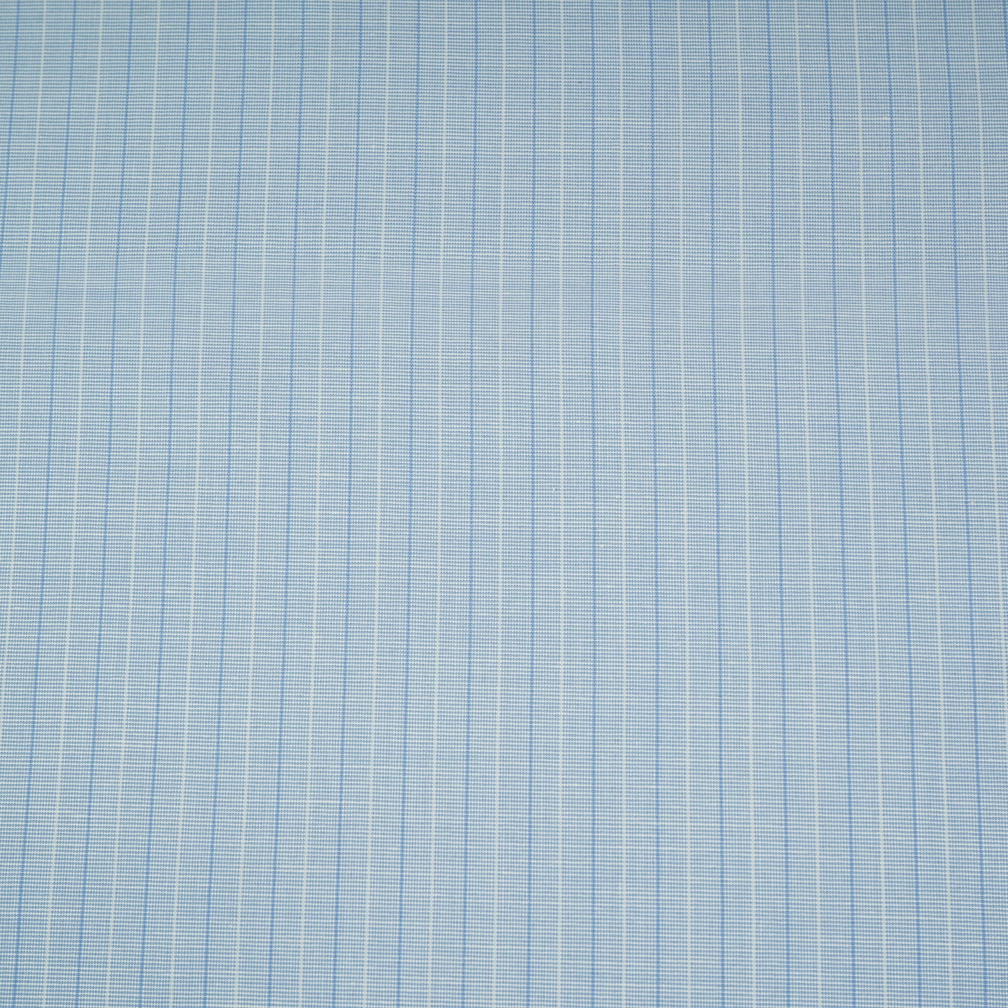 Light Blue & White Stripes Print Poplin Fabric MFM-30119