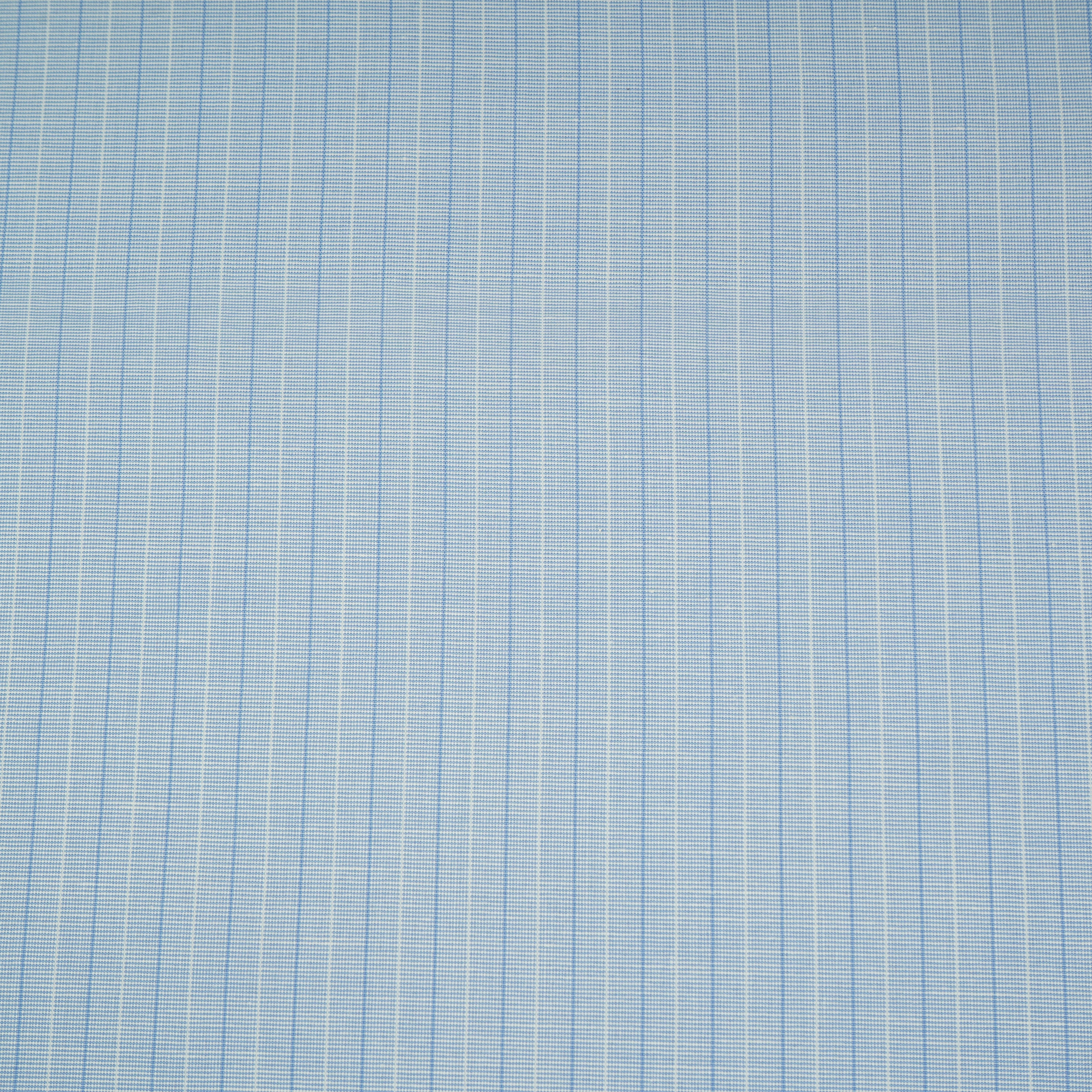 Light Blue & White Stripes Print Poplin Fabric MFM-30119 - TradeUNO