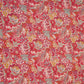Rani Pink Shimmer floral print 60s Cotton Fabric PI-31890