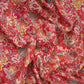 Rani Pink Shimmer floral print 60s Cotton Fabric PI-31890