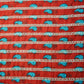 Red Paisley Print Gota Work Cambric Cotton