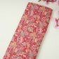 Rani Pink Shimmer floral print 60s Cotton Fabric PI-31890
