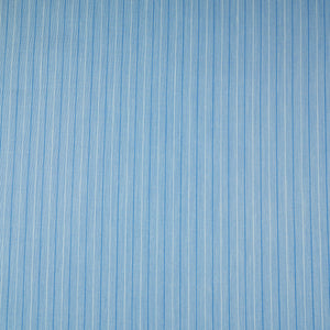 Blue & White Stripes Print Poplin Fabric MFM-30117 - TradeUNO