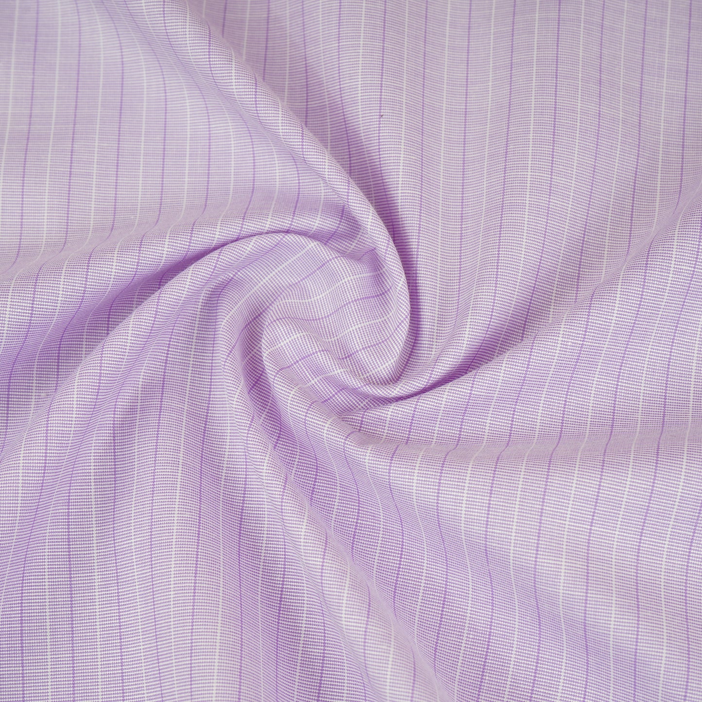 Lavender & White Stripes Print Poplin Fabric MFM-30118