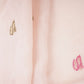 Off White thread Border embroidery Chinon Cotton Slub Fabric VFS-31527