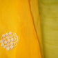Lime Green with Multicolor 4D thread embroidery Organza Fabric VFS-31676