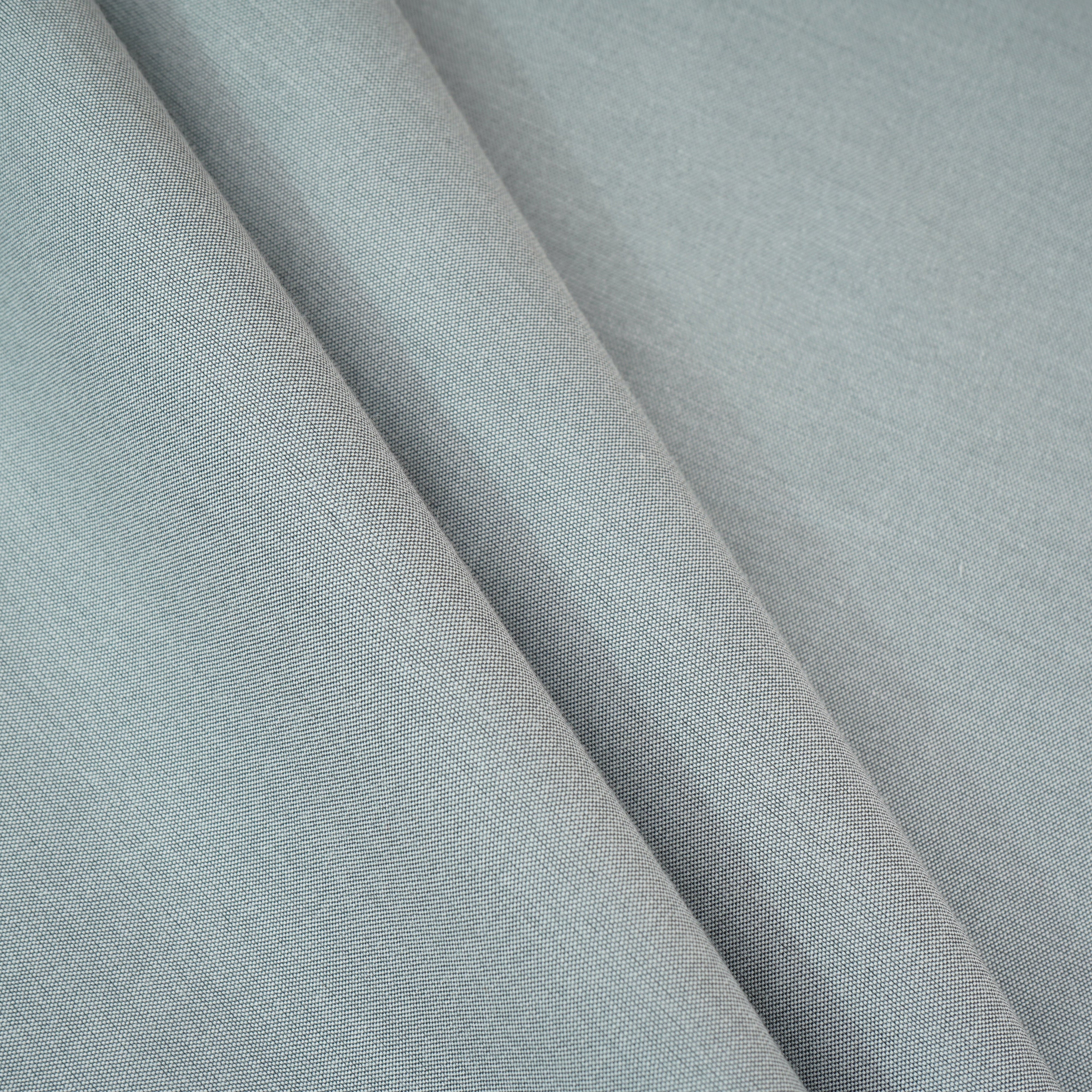 Grey Solid Oxford Cotton Fabric MFM-30174 - TradeUNO