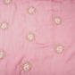 Pink floral cutdana embroidery Organza Fabric VFS-31533