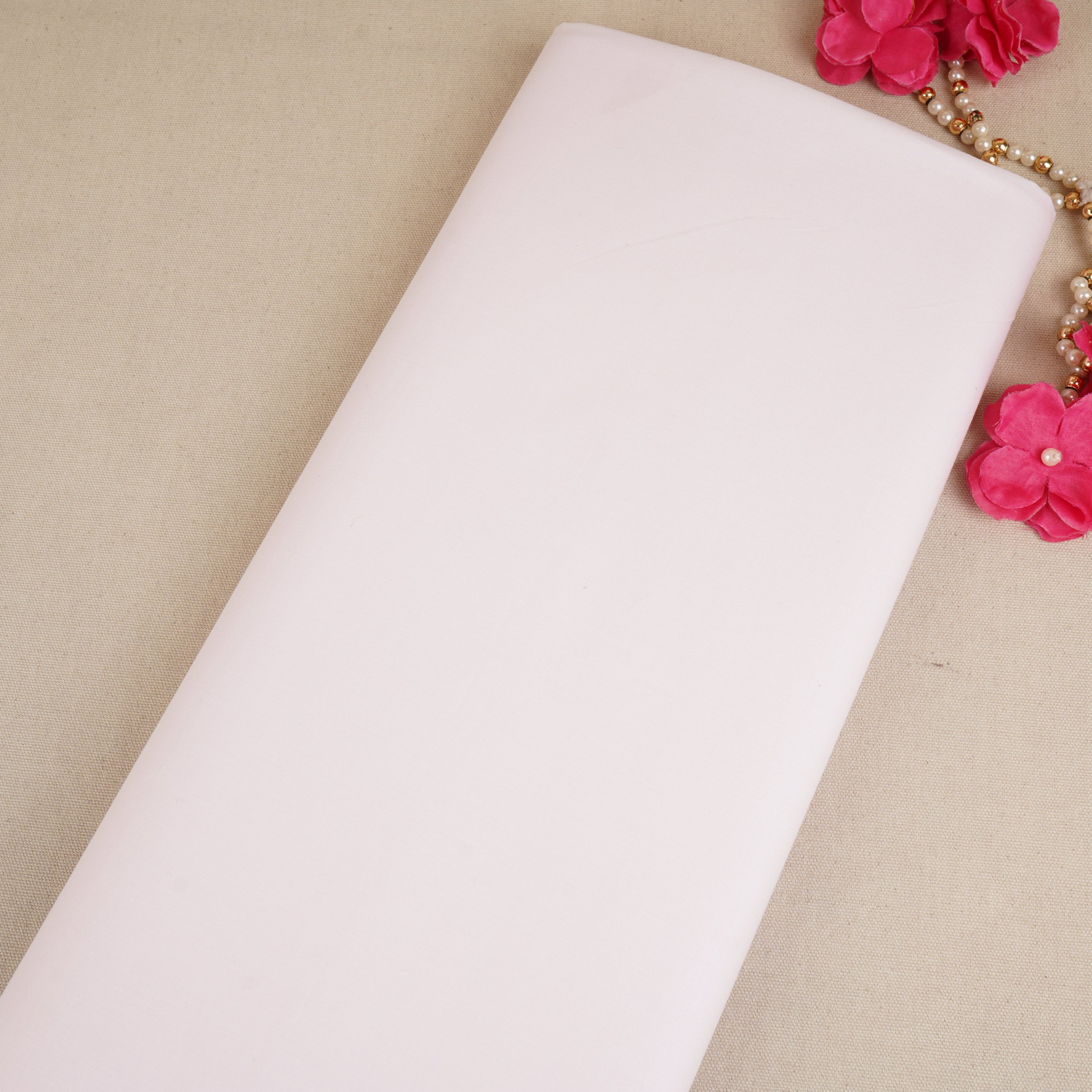Baby Pink Solid Linen Fabric MFM-30135 - TradeUNO