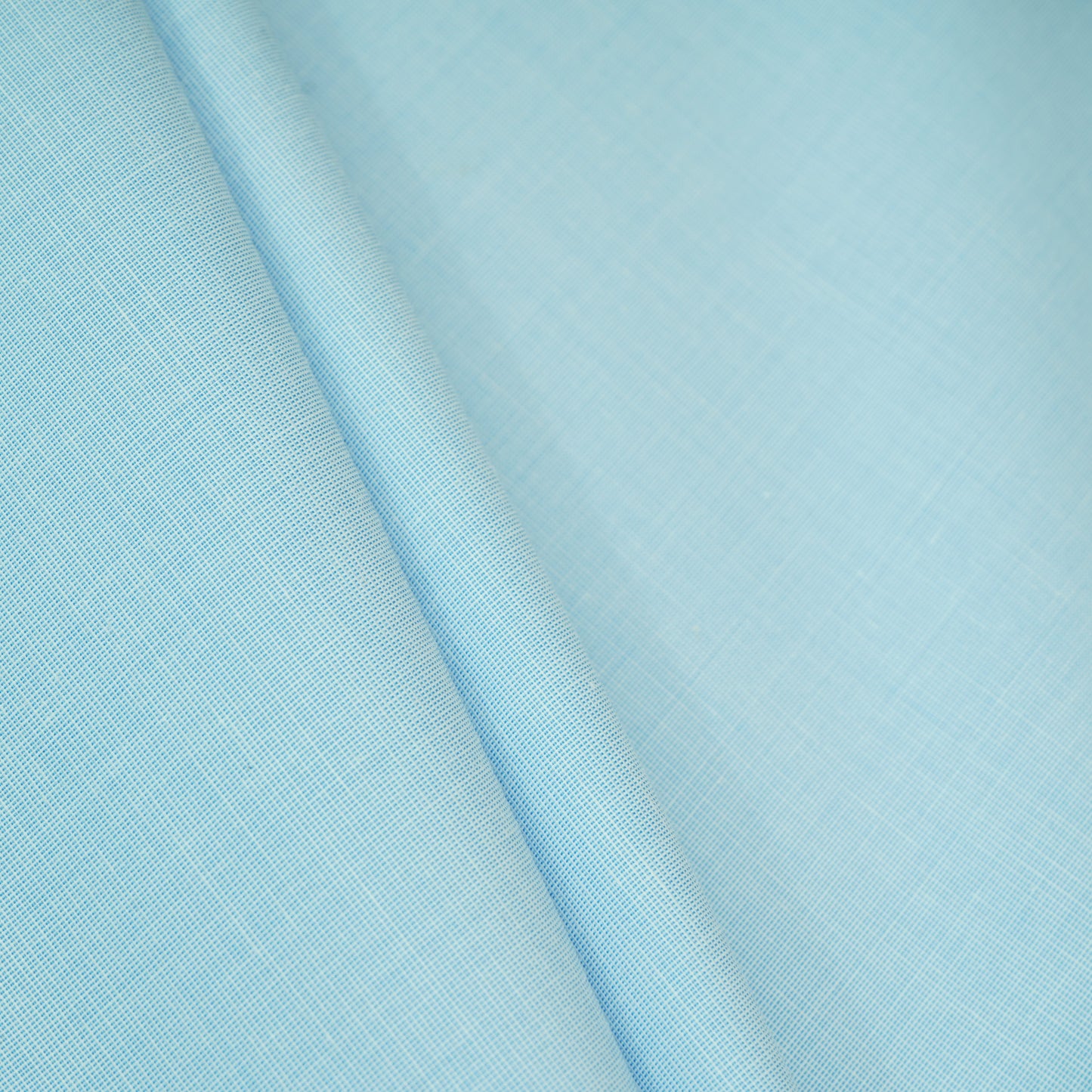 Blue Solid Linen Fabric MFM-30134