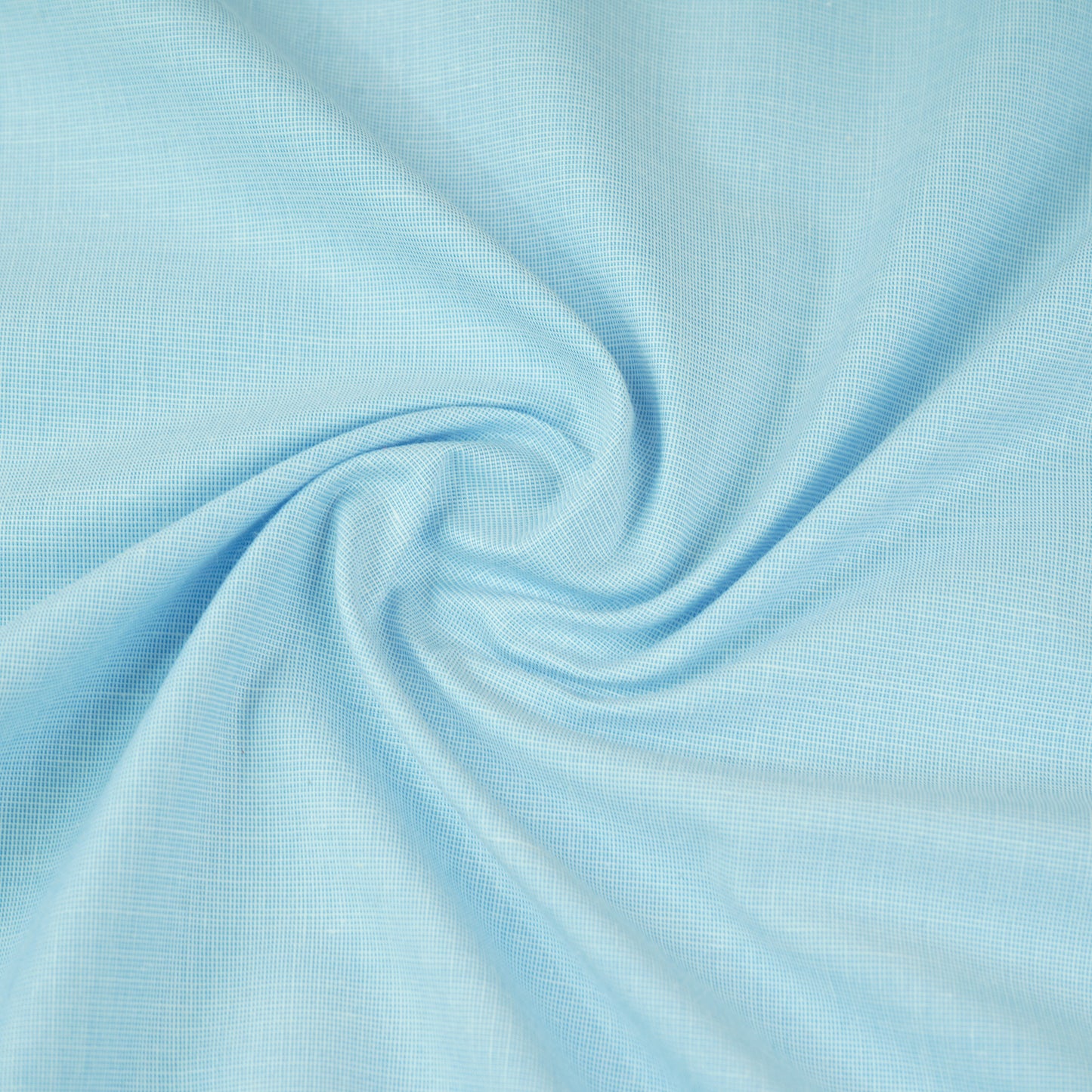 Blue Solid Linen Fabric MFM-30134