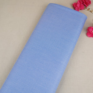 Blue Solid Oxford Cotton Fabric MFM-30145 - TradeUNO