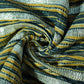 Mustard Yellow Black Abstract Print Gota Work Cambric Cotton