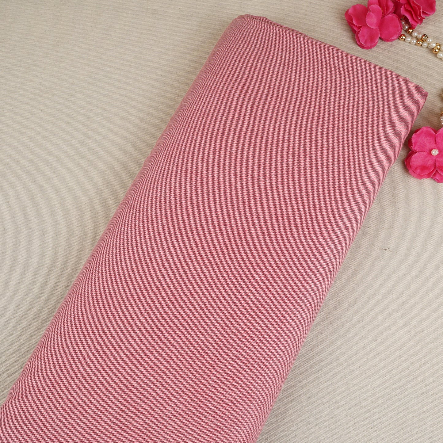 Light Red Solid Oxford Cotton Fabric MFM-30147