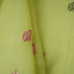 Pista Green thread Border embroidery Chinon Cotton Slub Fabric VFS-31528