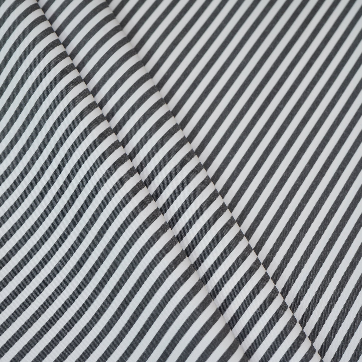 Black & White Stripes Print Poplin Fabric MFM-30159