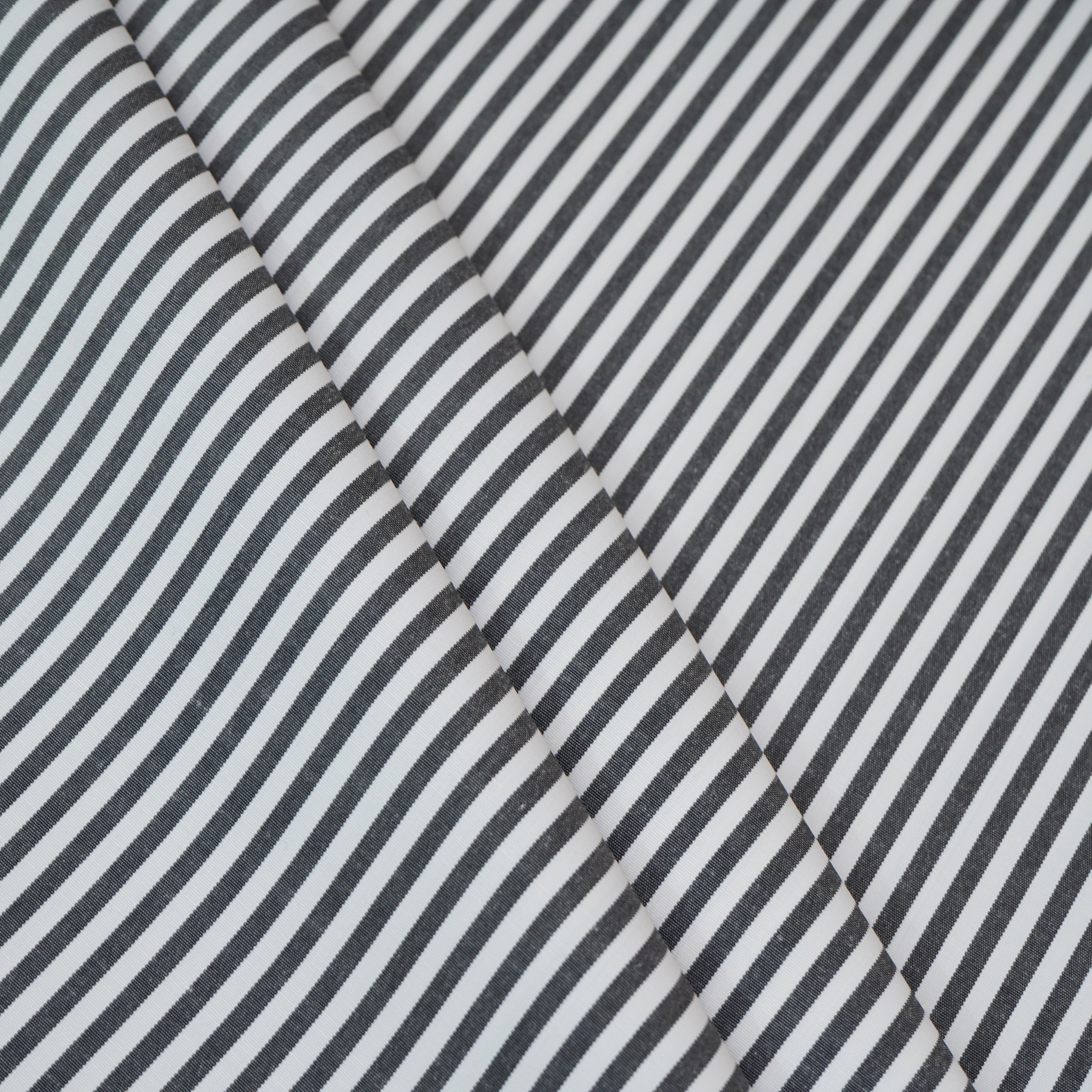Black & White Stripes Print Poplin Fabric MFM-30159 - TradeUNO