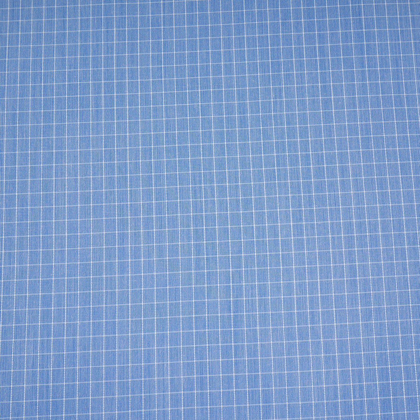Blue & White Check Print Poplin Fabric MFM-30120