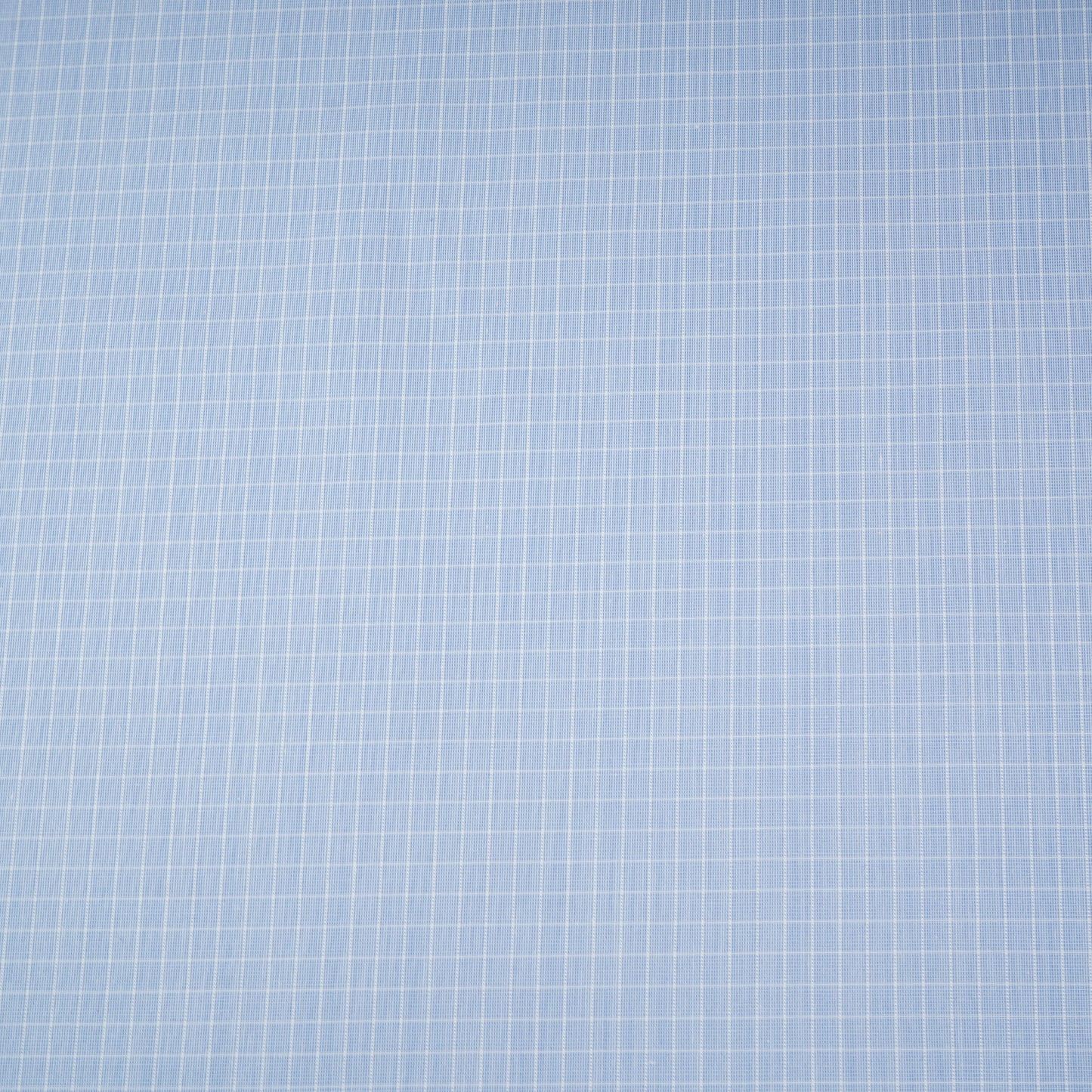 Sky Blue & White Check Print Poplin Fabric MFM-30123