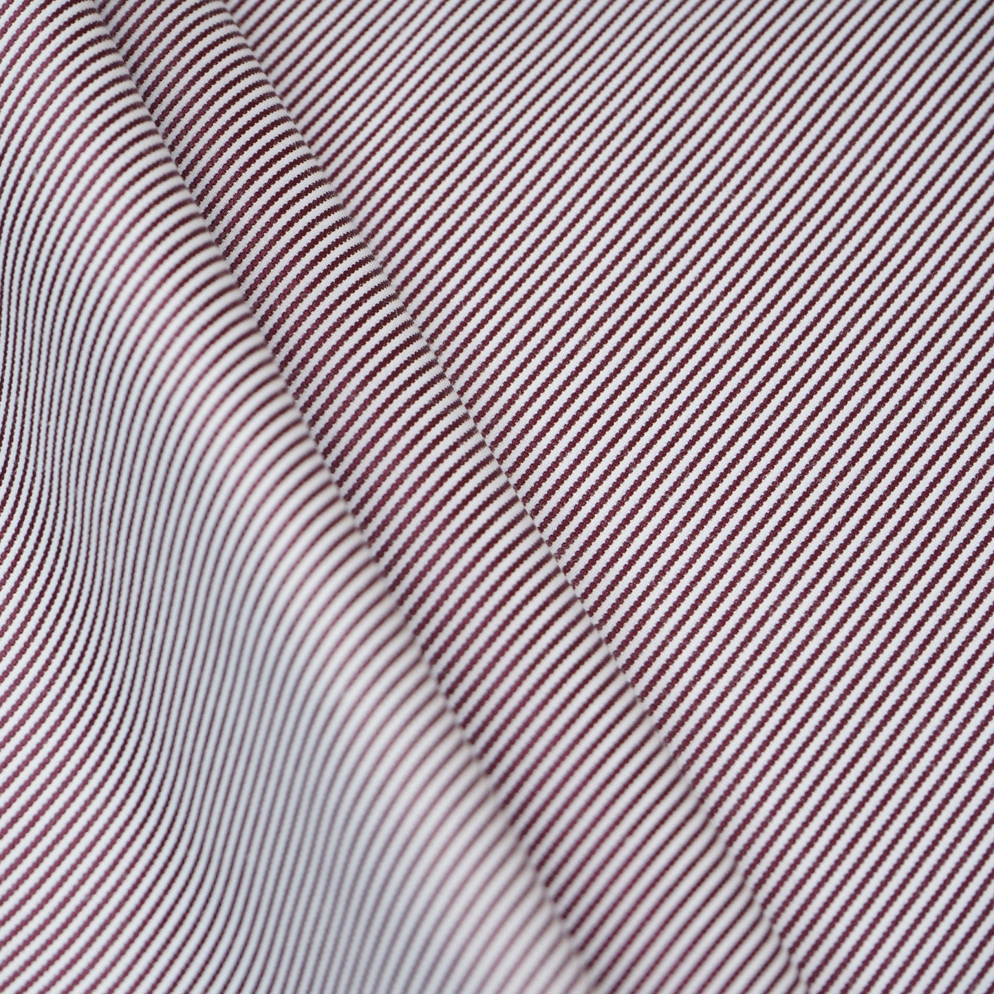 Wine & White Stripes Print Poplin Fabric MFM-30114