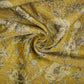 Mustard Yellow floral Jacquard Tissue Fabric MTF-31794 - TradeUNO