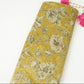 Mustard Yellow floral Jacquard Tissue Fabric MTF-31794 - TradeUNO