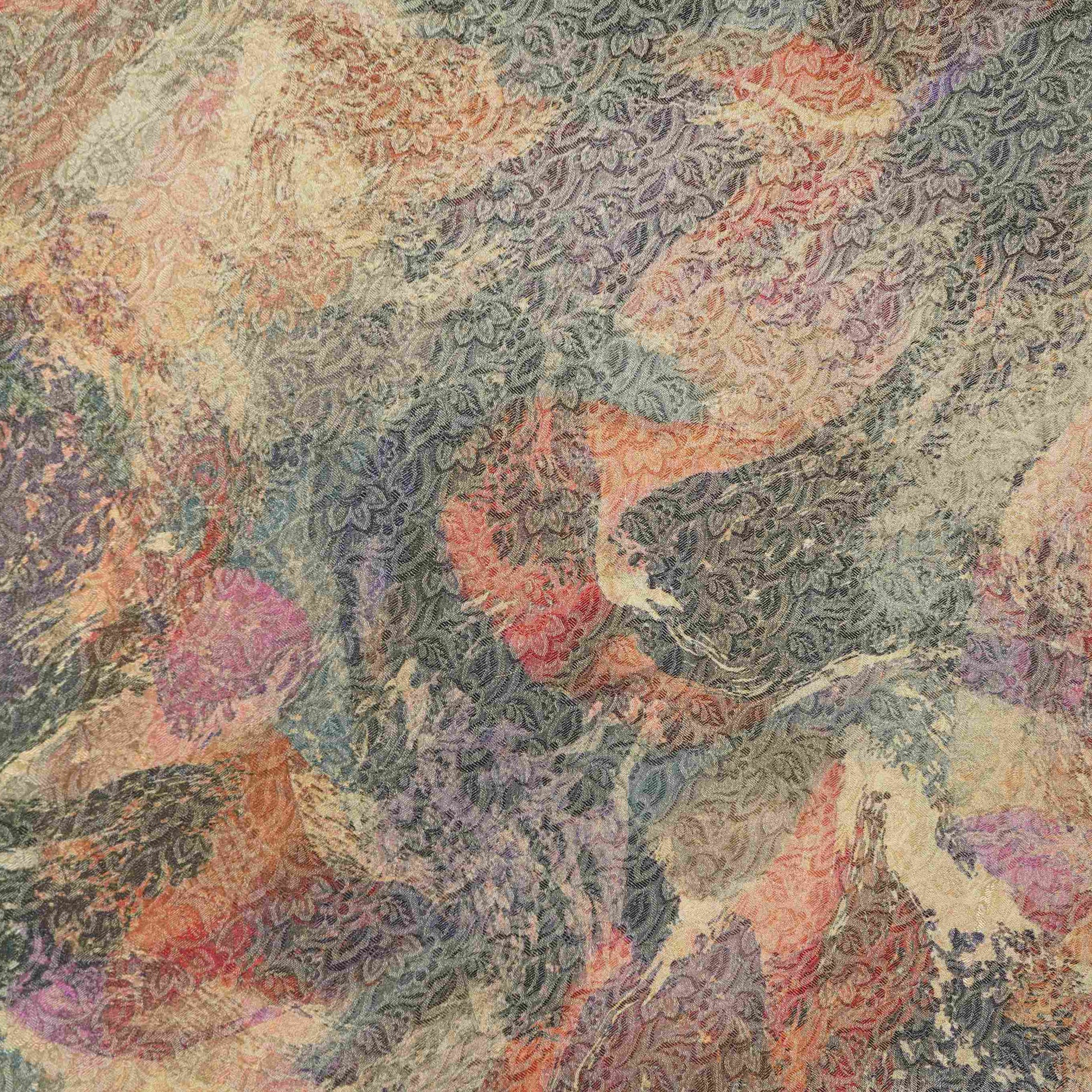 Multicolor Abstract Jacquard Tissue Fabric MTF-31800 - TradeUNO
