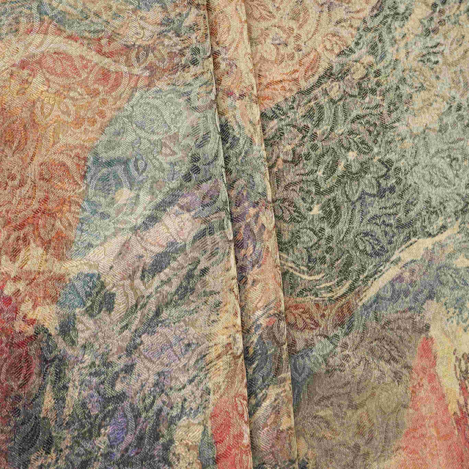 Multicolor Abstract Jacquard Tissue Fabric MTF-31800 - TradeUNO