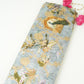 Sage Green Pichwai Jacquard print Raw Mango Silk Fabric CW-31586