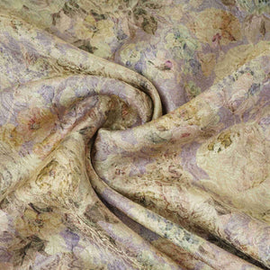Lavender floral Jacquard Tissue Fabric MTF-31796 - TradeUNO