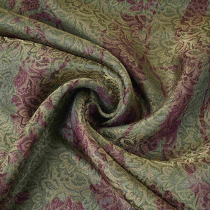 Dusty Olive Grey Abstract Jacquard Tissue Fabric MTF-31799 - TradeUNO