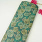 Dark Teal floral Jacquard Tissue Fabric MTF-31798 - TradeUNO