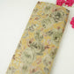 Mustard Gold floral Jacquard Tissue Fabric MTF-31797 - TradeUNO