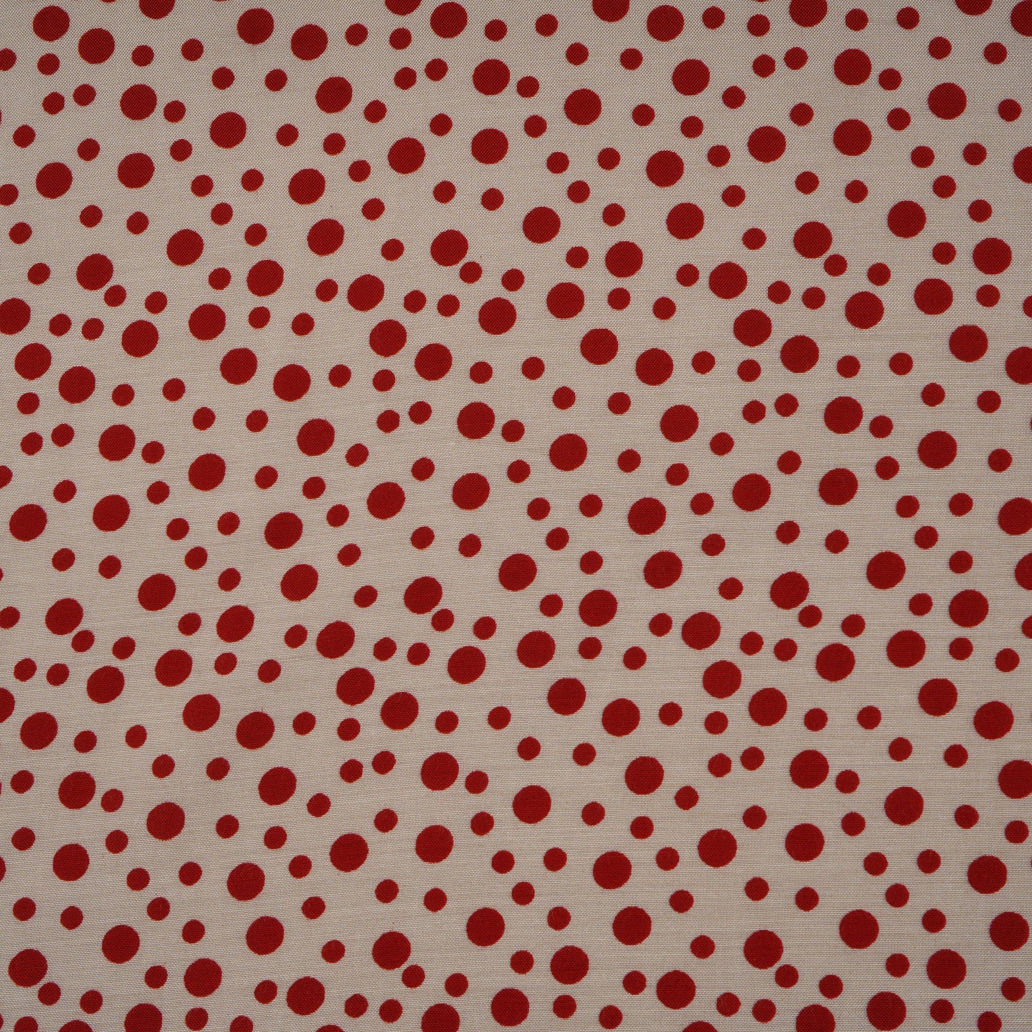 Red Floral Dot Print Muslin Fabric MF-30184