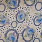 Royal Blue Floral Print Muslin Fabric MF-30179