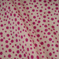 Magenta Pink Dot Print Muslin Fabric MF-30178