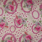 Magenta Pink Floral print Muslin Fabric MF-30177